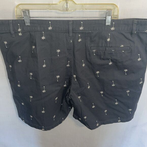 Disney Junk Food Casual Shorts Mens Size XL Gray Zip Fly Pockets Palm Trees - Picture 8 of 12